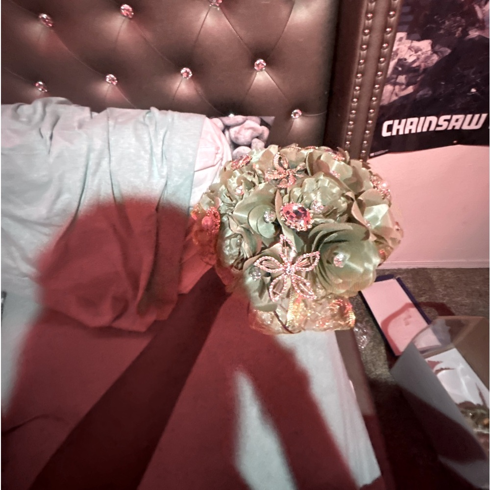 Flowers for sweet 16 dress